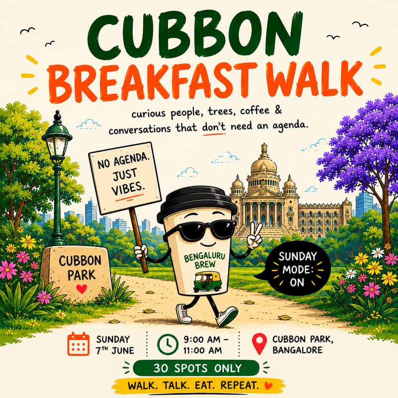 Cover Image for Cubbon & Conversations: Walk, Talk, Breakfast | Humans in AI Week