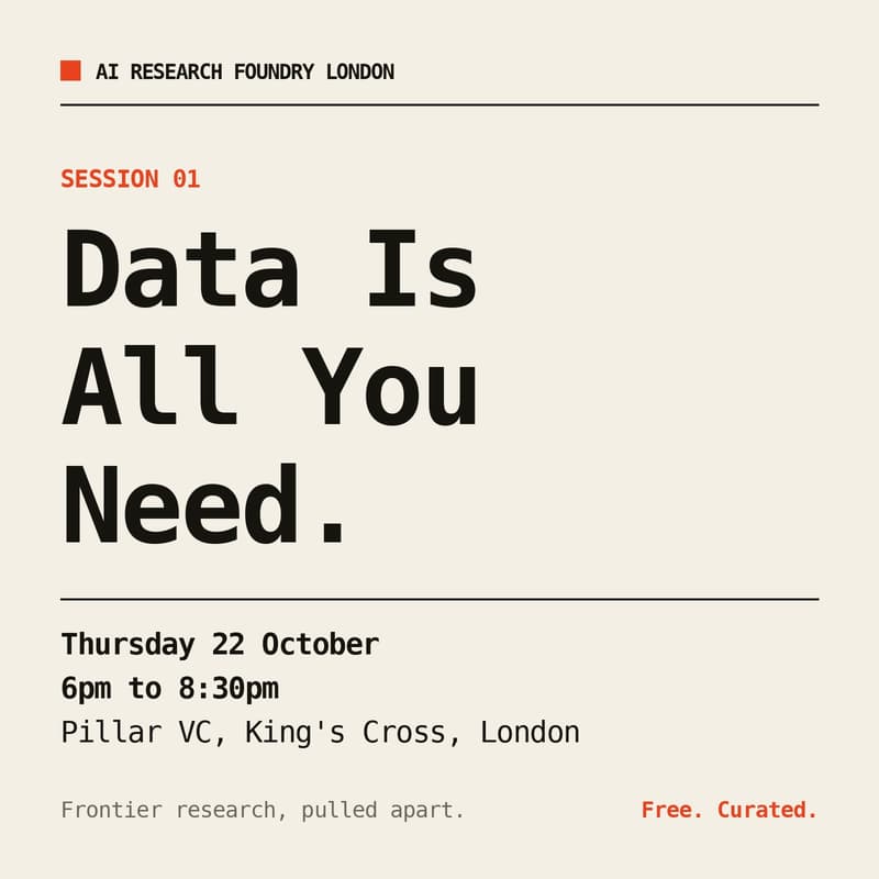 Cover Image for AI Research Foundry London: Data Is All You Need