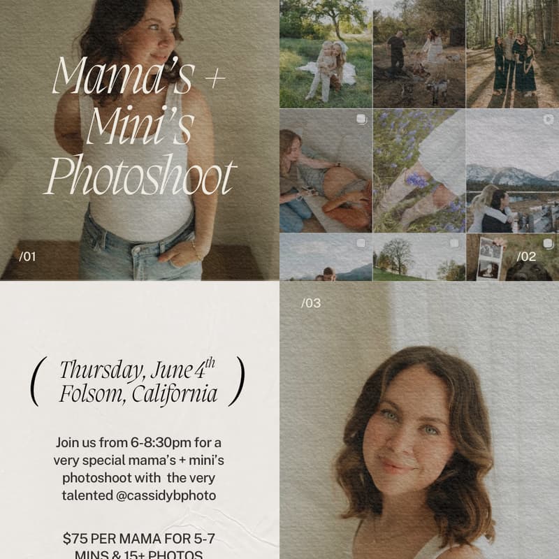 Cover Image for Mama’s + Mini’s Photoshoot