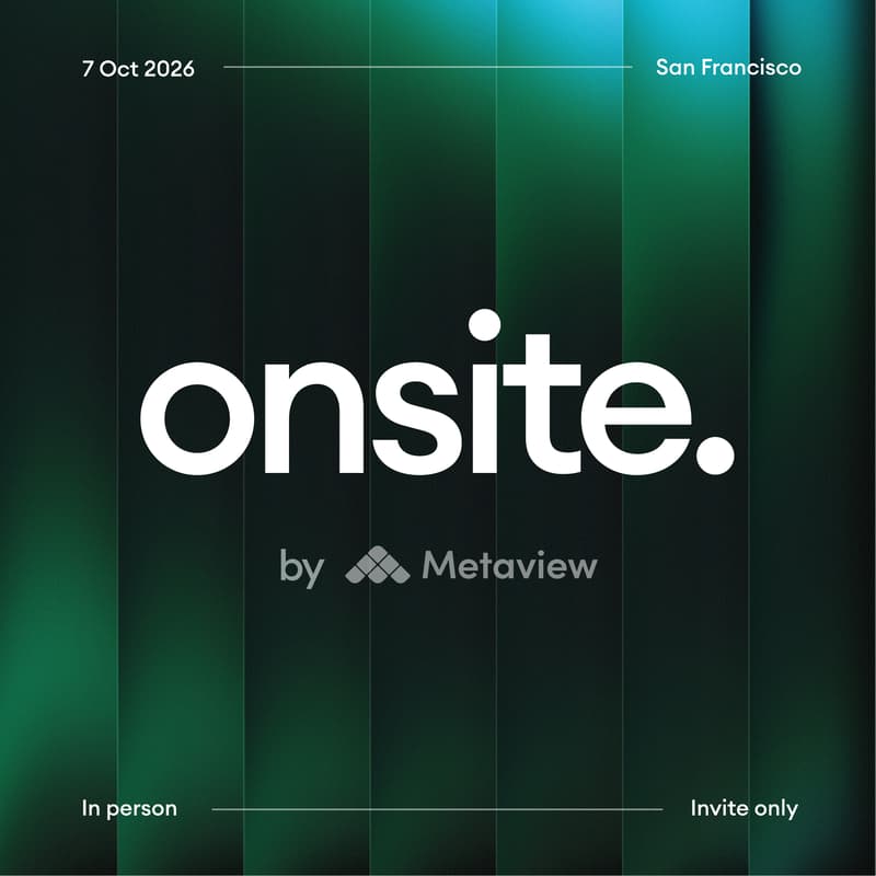 Cover Image for Onsite by Metaview.