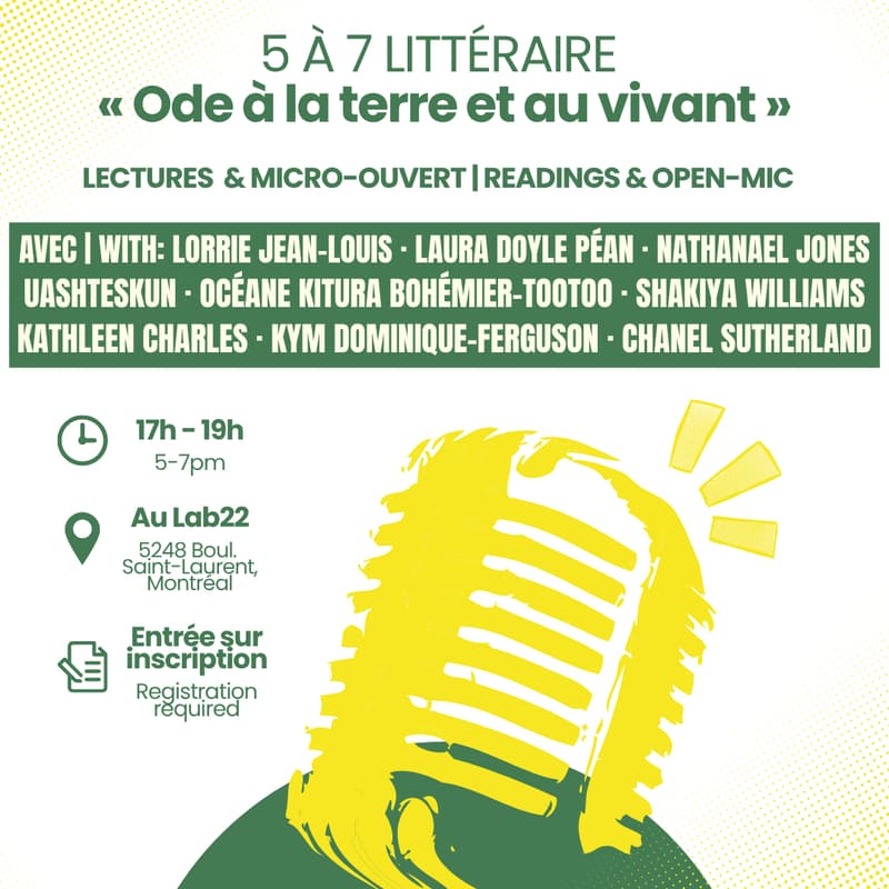 Cover Image for Ode à la terre et au vivant: une soirée de lectures et de partage