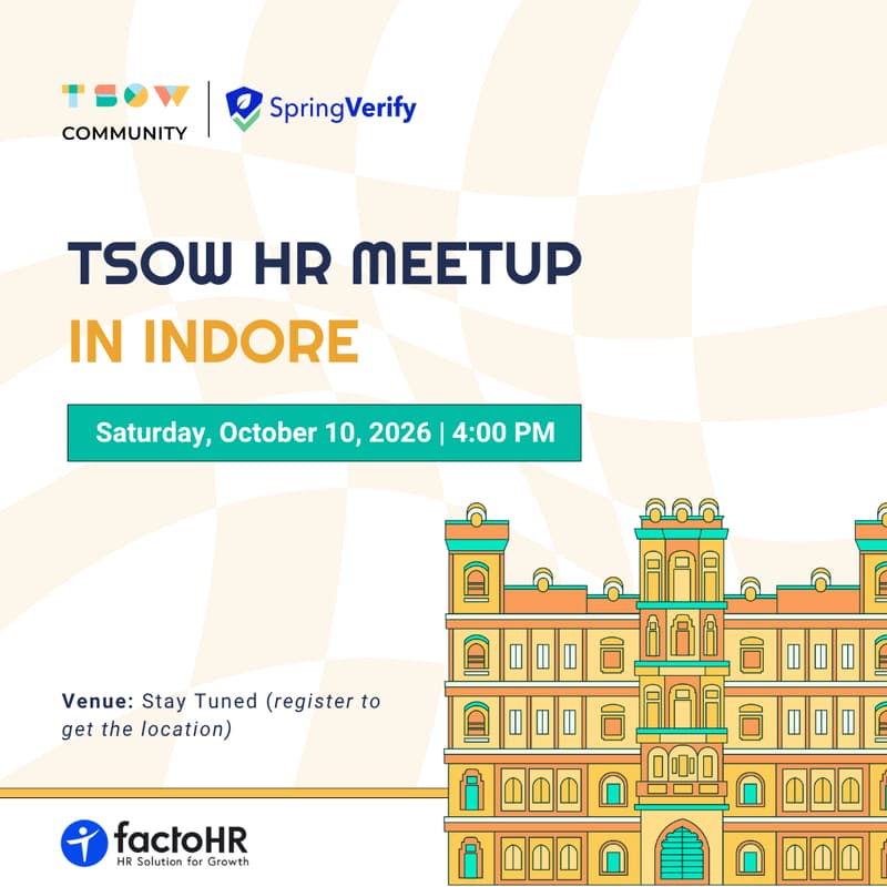Cover Image for TSOW HR Meetup in Indore