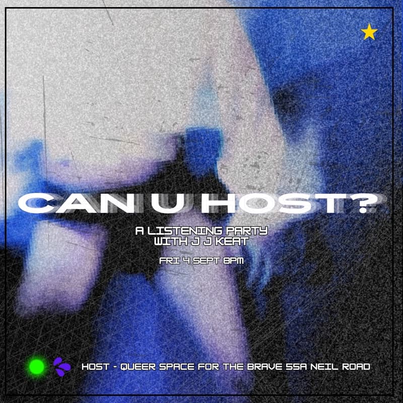 Cover Image for "can u host?" - LISTENING PARTY with J J KEAT