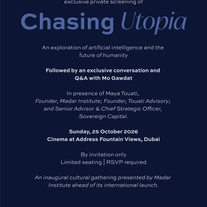 Cover Image for CHASING UTOPIA_ An Exclusive UAE Preview_ Presented by Madar Institute