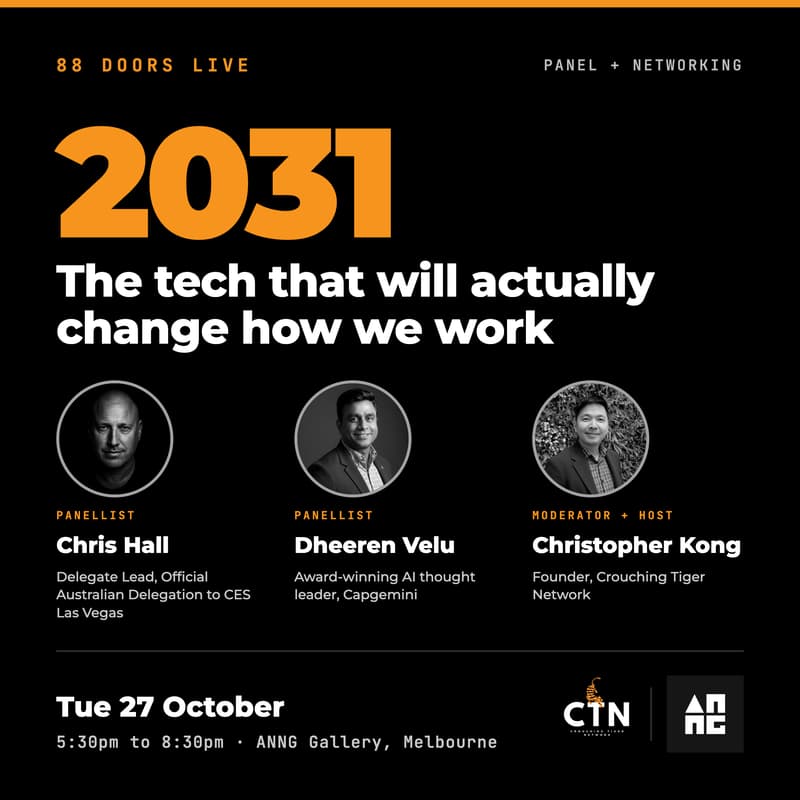 Cover Image for 2031: The Tech That Will Actually Change How We Work (88 Doors Live)