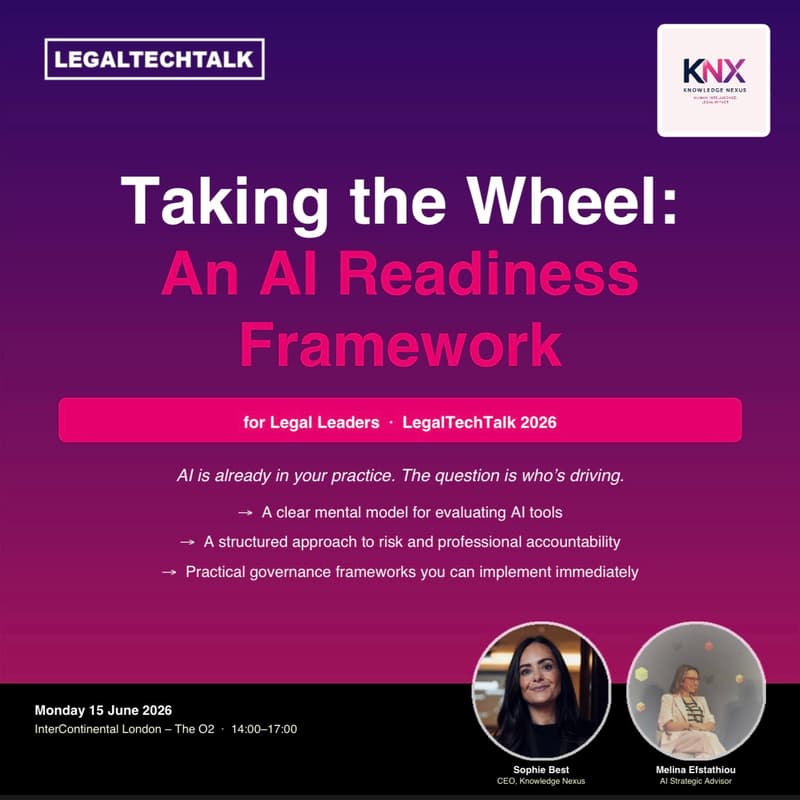 Cover Image for Taking the Wheel: An AI Readiness Framework for Legal Leaders