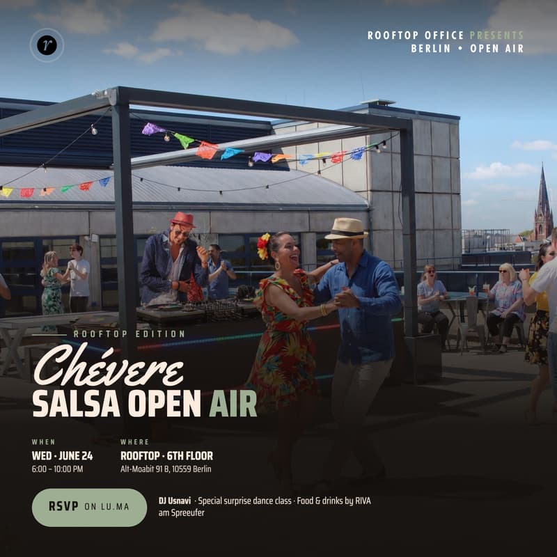 Cover Image for 🌴 Chévere Rooftop Edition – Salsa Open Air Party