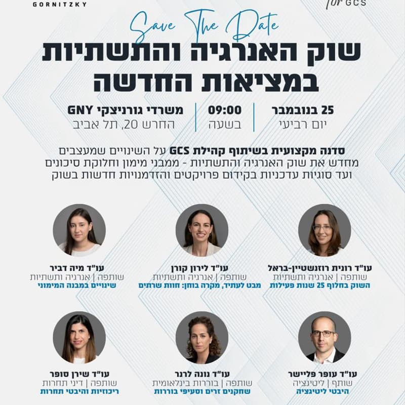 Cover Image for שוק האנרגיה והתשתיות במציאות החדשה