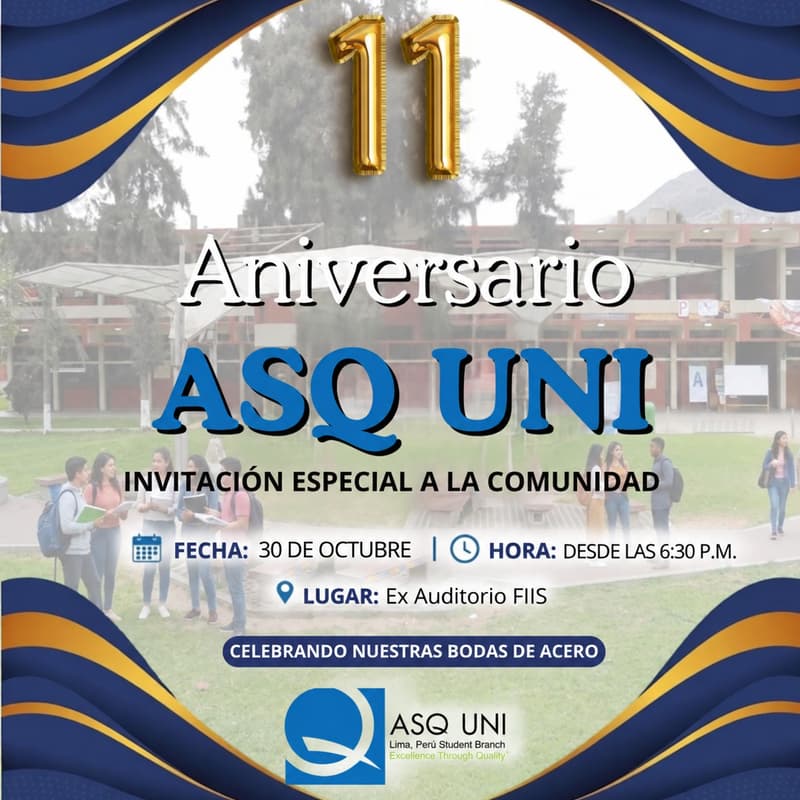 Cover Image for Aniversario ASQ UNI, Bodas de Acero