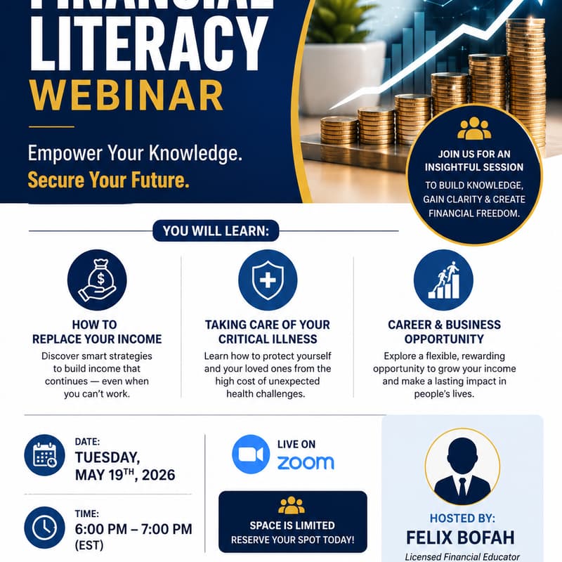Cover Image for FINANCIAL LITERACY WEBINAR