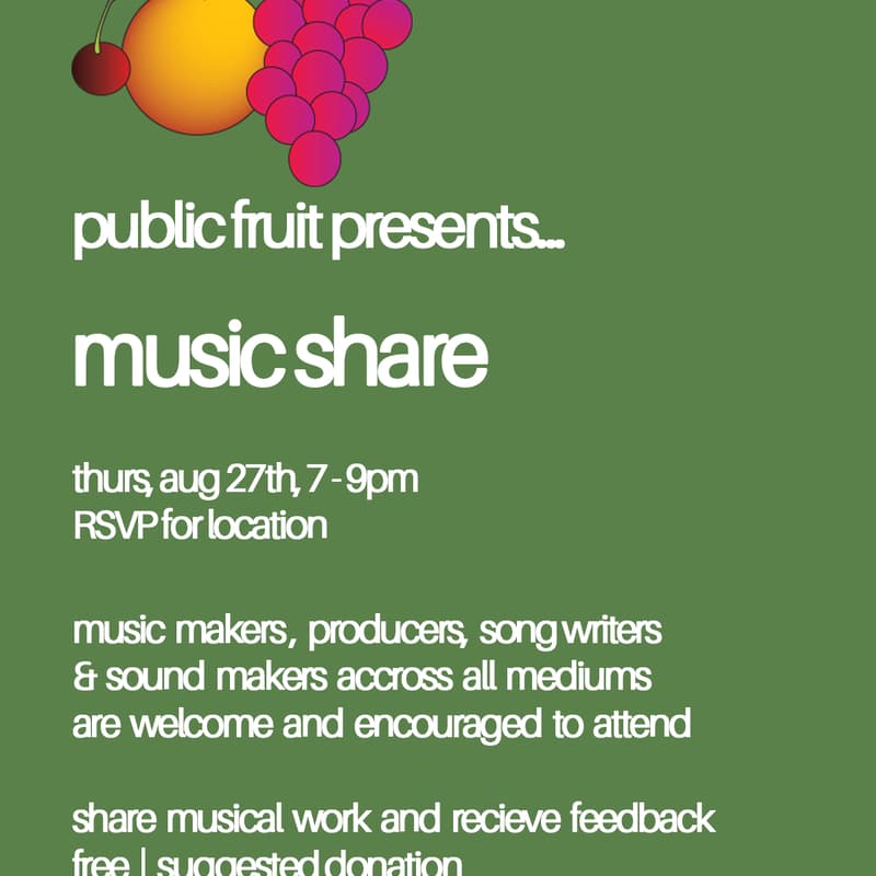 Cover Image for public fruit: music share