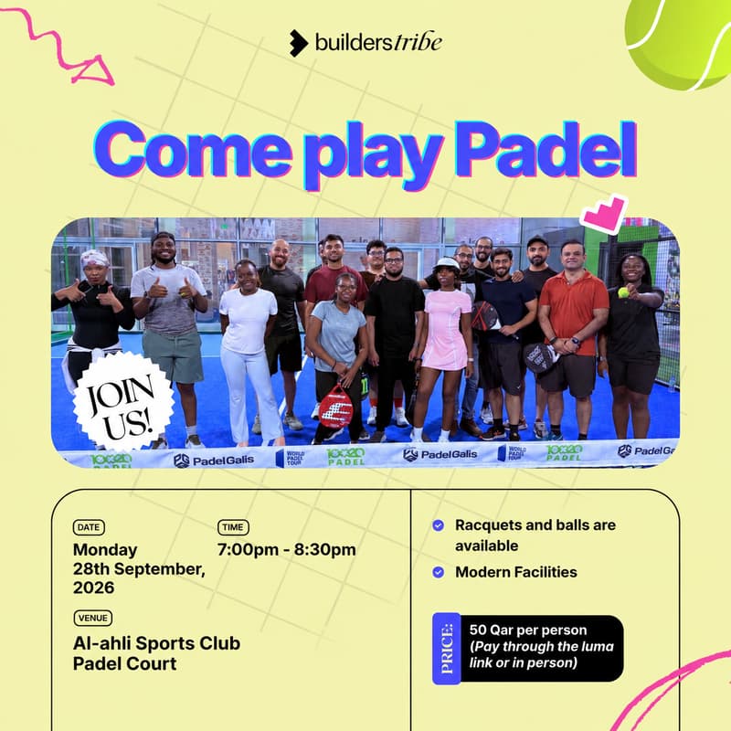 Cover Image for Come Play Padel With Us 🎾