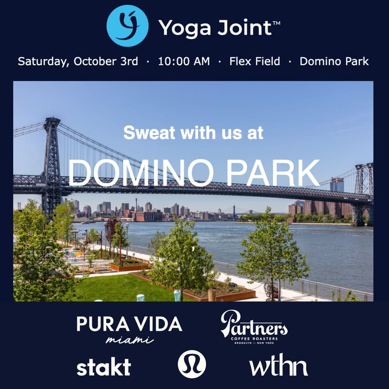 Cover Image for Yoga Joint Morning @ Domino Park