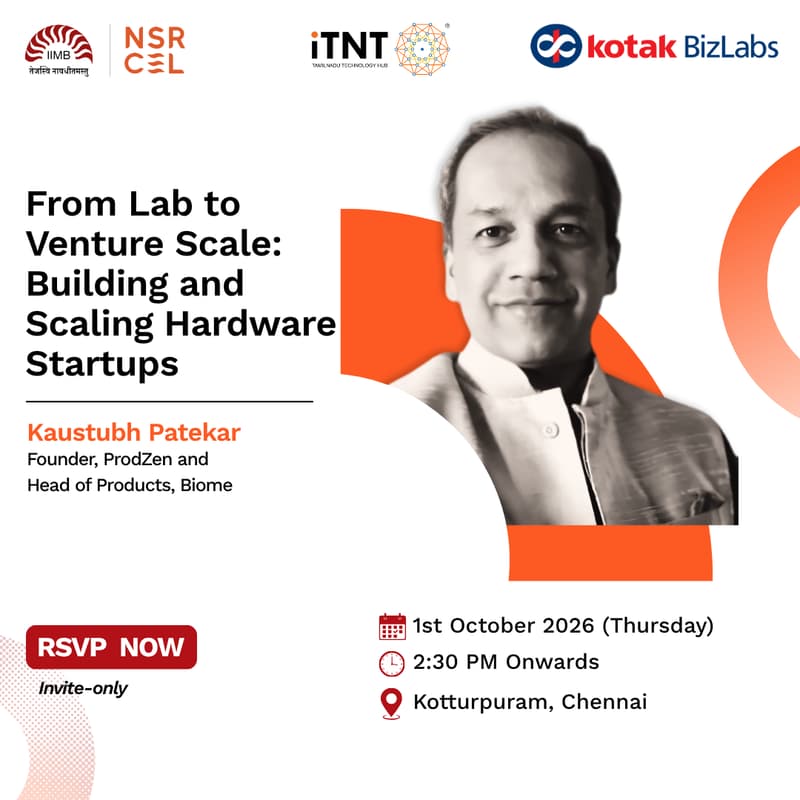 Cover Image for From Lab to Venture Scale: Building and Scaling Hardware Startups