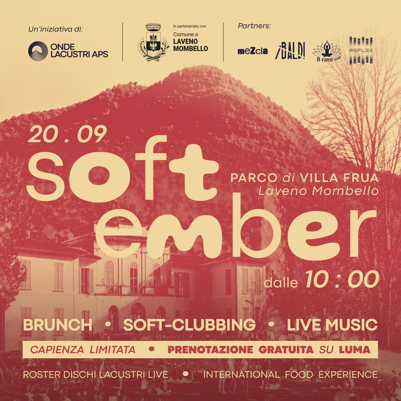 Cover Image for Softember. Soft-clubbing, brunch e live music by Dischi Lacustri