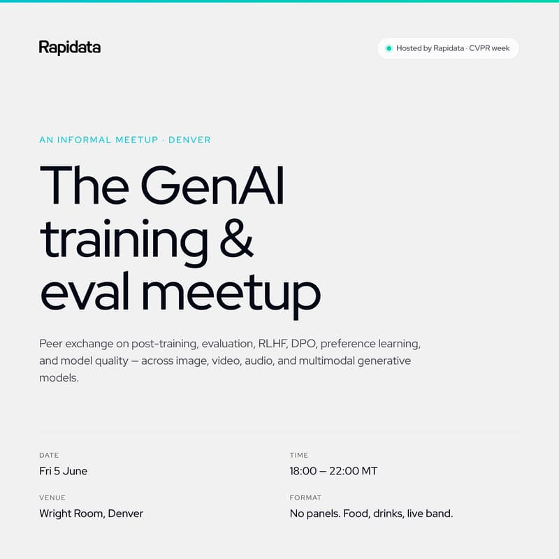 Cover Image for The GenAI Training & Eval Meetup
