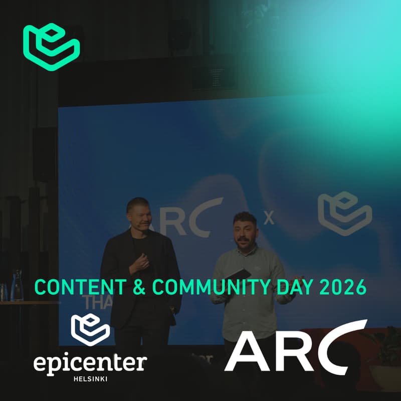 Cover Image for CONTENT & COMMUNITY DAY 2026 | ARC STUDIO x EPICENTER HELSINKI