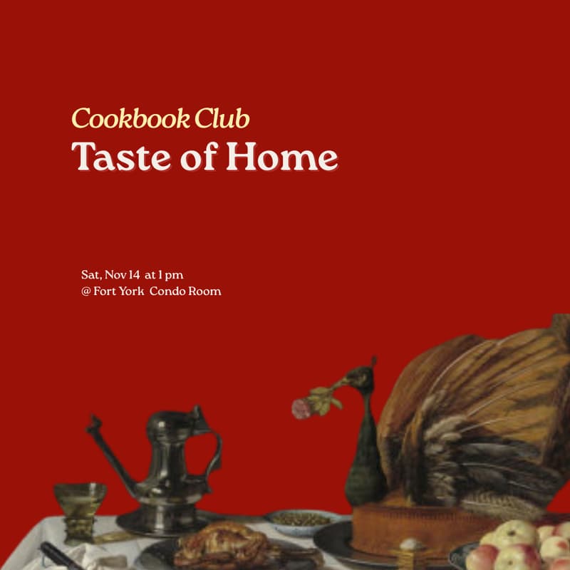 Cover Image for Cookbook Club: Taste of Home