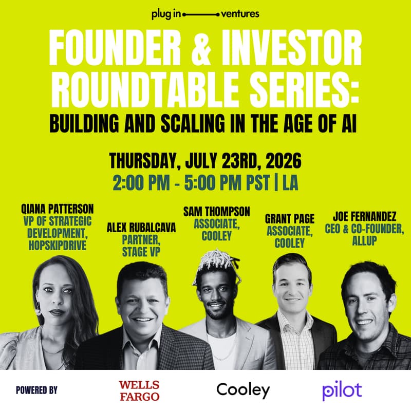 Cover Image for Founder and Investor Roundtable Series: LA