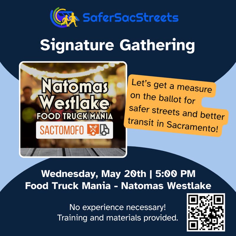 Cover Image for Safer Sac Streets Signature Gathering: Westlake Food Truck Mania