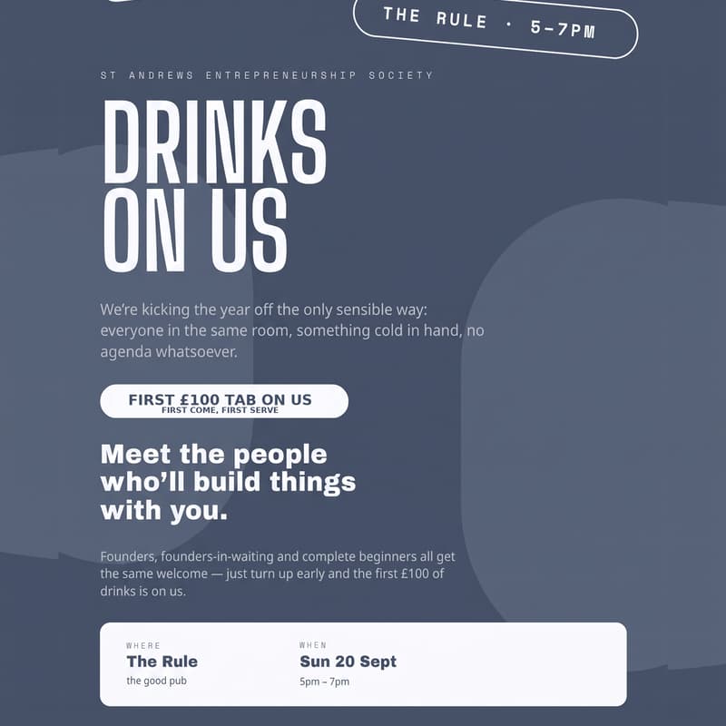 Cover Image for Join us at The Rule for our first social of the year