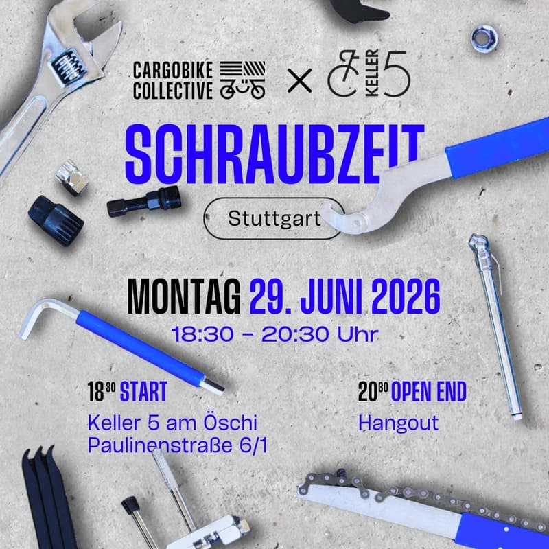 Cover Image for Schraubzeit: Offenes Lastenradschrauben Cargobike Collective