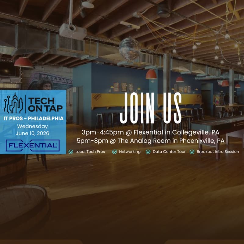 Cover Image for Tech on Tap: Networking at the Data Center & The Analog Room