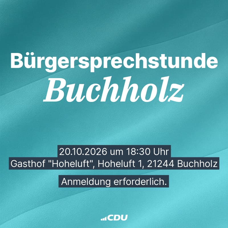 Cover Image for Bürgersprechstunde Buchholz