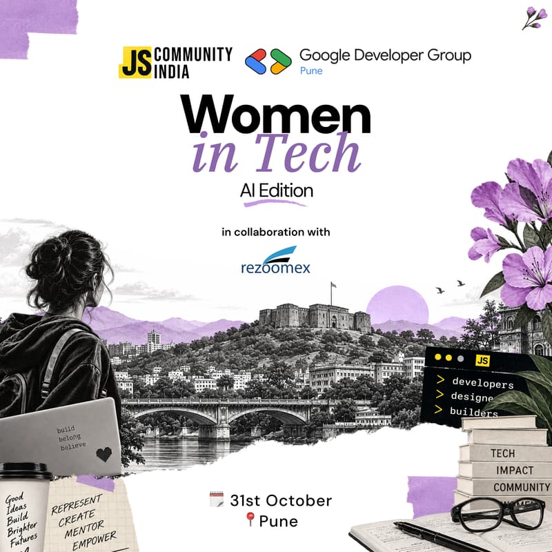 Cover Image for JS Pune: Women in Tech × AI