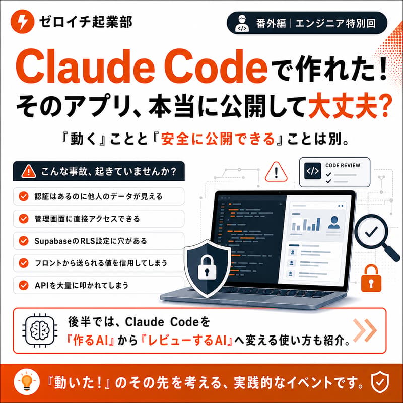 Cover Image for 【番外編】Claude Codeで作れた！そのアプリ、本当に公開して大丈夫？