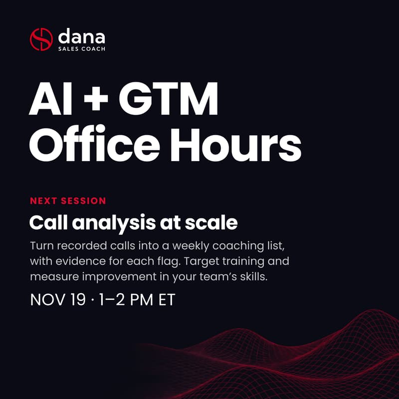 Cover Image for AI + GTM Office Hours: Call analysis at scale