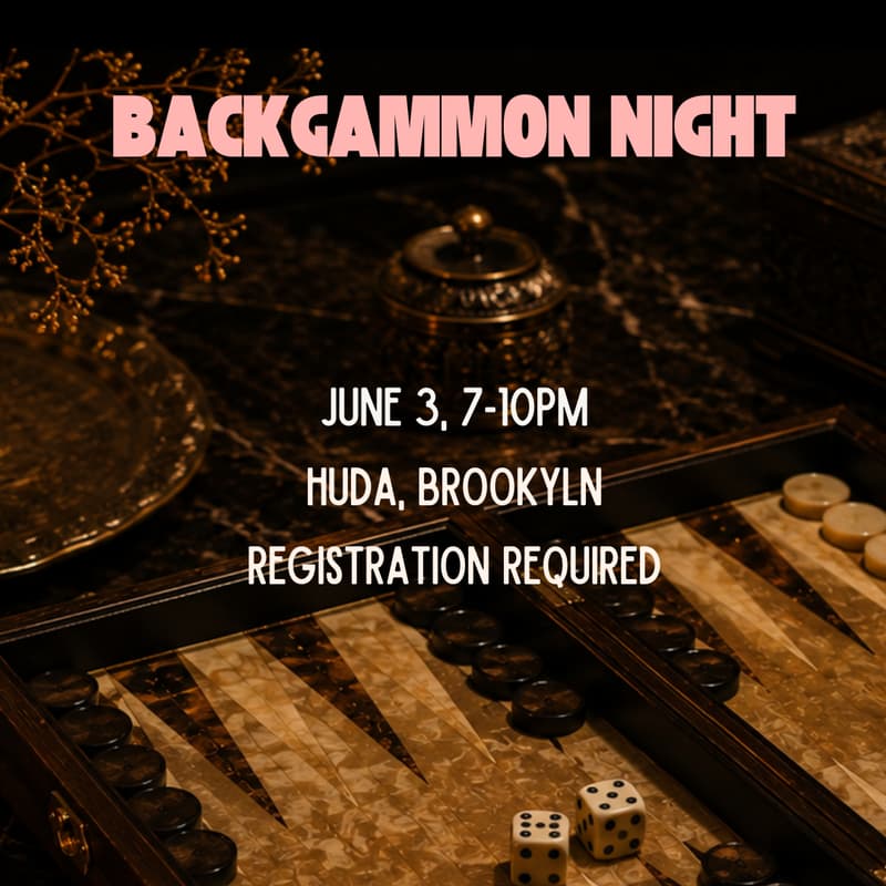Cover Image for Backgammon Night at Huda