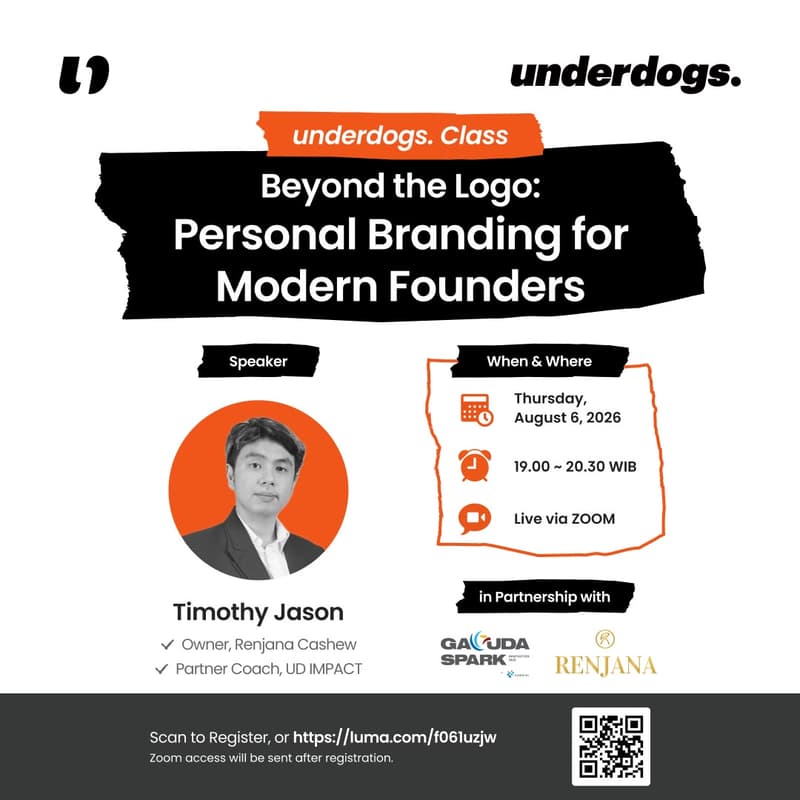 Cover Image for underdogs. class: Beyond The Logo, Personal Branding for Modern Founders