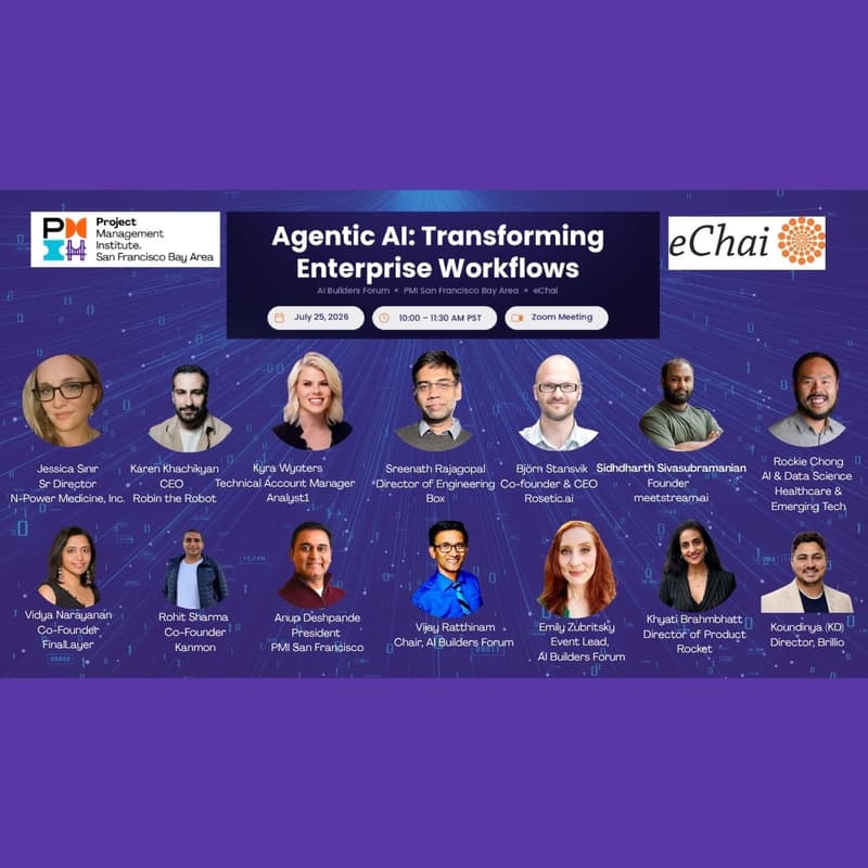 Cover Image for AI Builders Forum : Agentic AI - Tranforming Enterprise Workflows