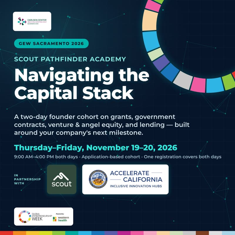 Cover Image for Scout Pathfinder Academy: Navigating the Capital Stack | GEW Sacramento 2026