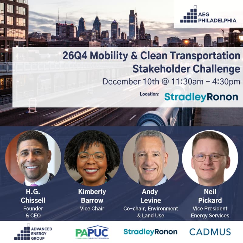 Cover Image for AEG Philadelphia 26Q4 Mobility & Clean Transportation Stakeholder Challenge