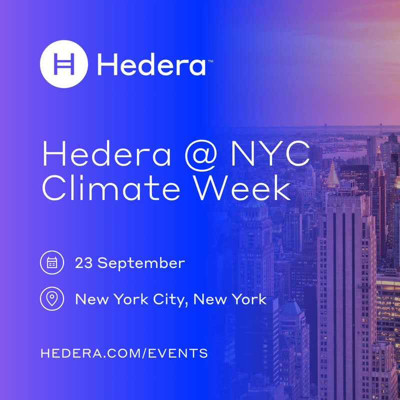 Cover Image for Hedera @ NYC Climate Week