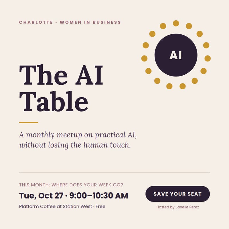 Cover Image for The AI Table: Where Does Your Week Go?