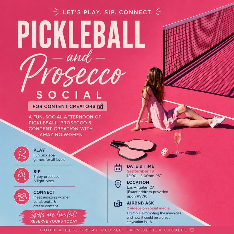 Cover Image for Pickleball and Prosecco Social