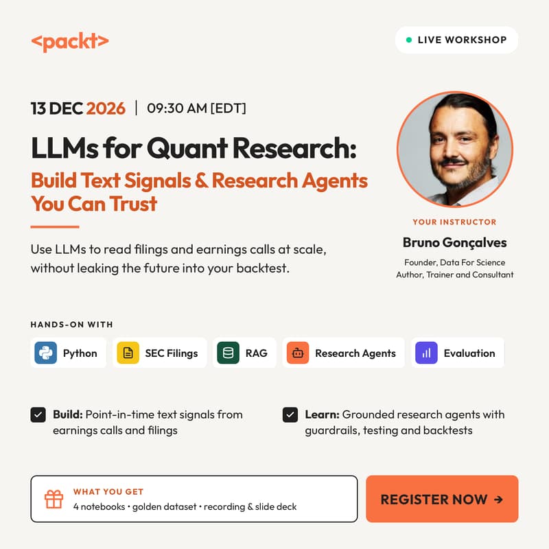 LLMs for Quant Research: Build Text Signals & Research Agents You Can Trust