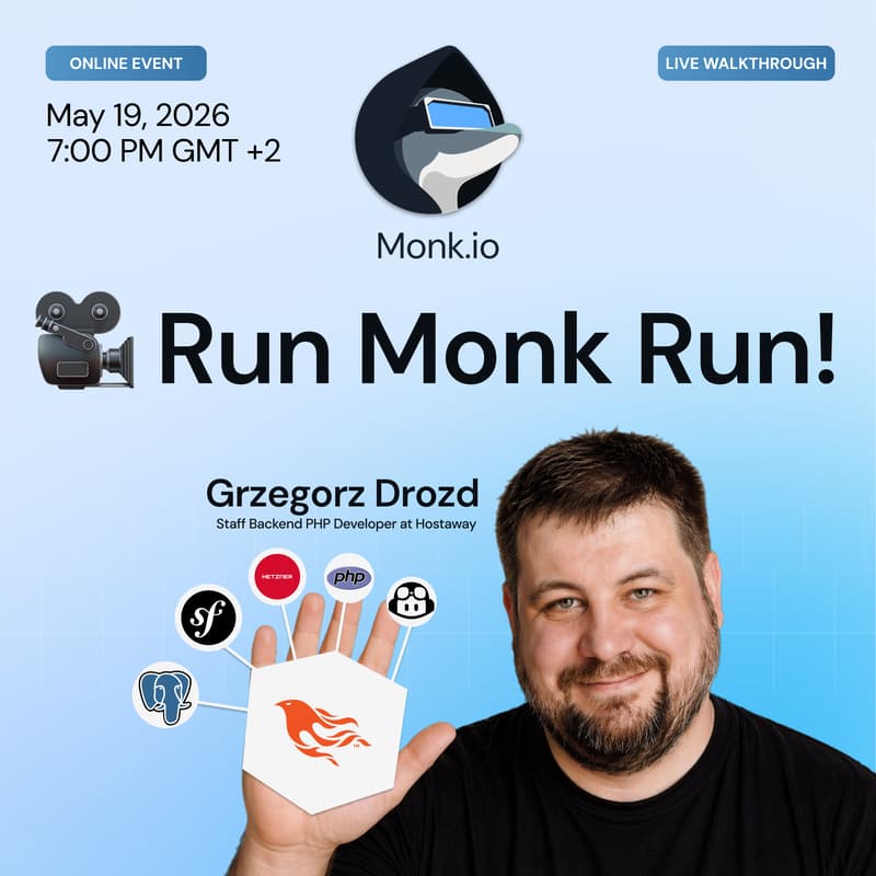 Cover Image for Run Monk Run Β· Ep 01 β Watch Two Agents Ship a Phoenix + Symfony App to Hetzner Cloud