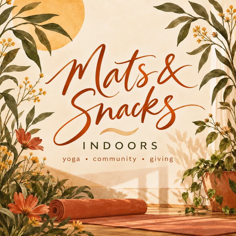 Cover Image for Donation-Based Yoga in Prospect Heights | Mats & Snacks Goes Indoors