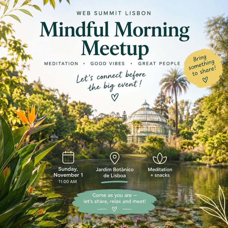 Cover Image for Jardím botânico Web Summit Meetup 🌼