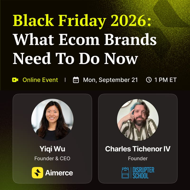 Cover Image for 🟢 Free Webinar: Black Friday 2026 - What Ecom Brands Need To Do Now