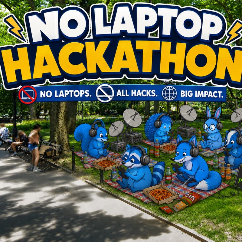 Cover Image for No-Laptop Hackathon