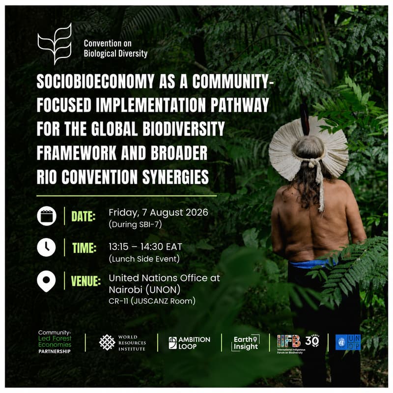 Cover Image for Sociobioeconomy as a powerful community-focused Implementation Pathway for the Global Biodiversity Framework and Rio Convention Synergies