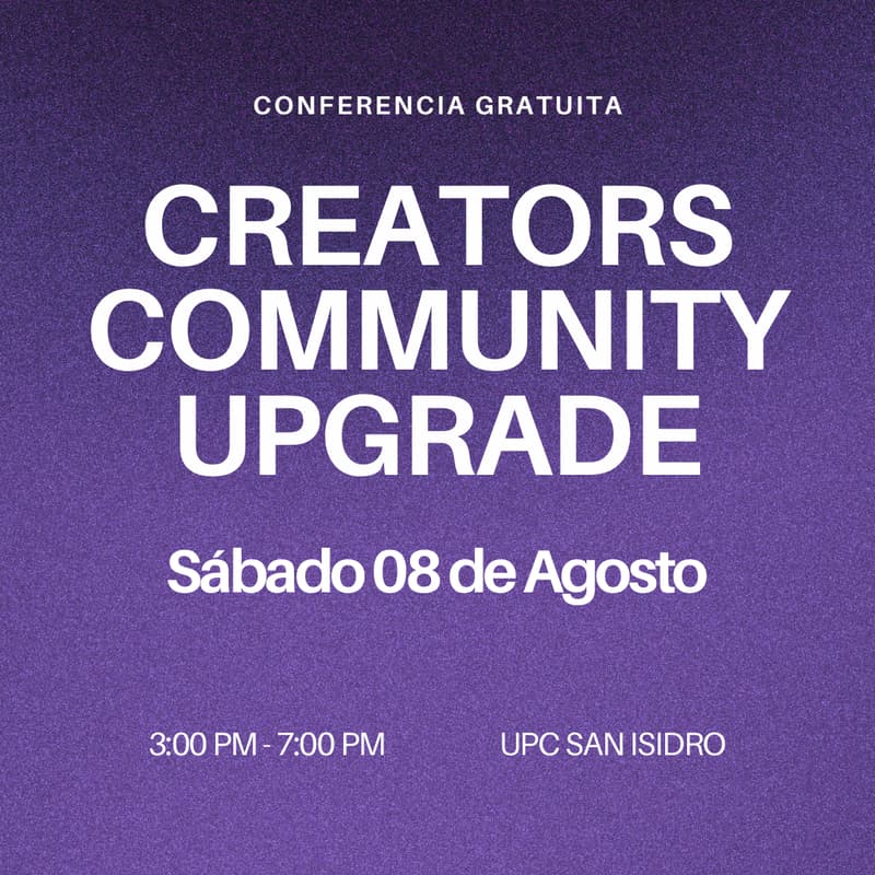 Cover Image for Creators Community Upgrade 2026 - Conference