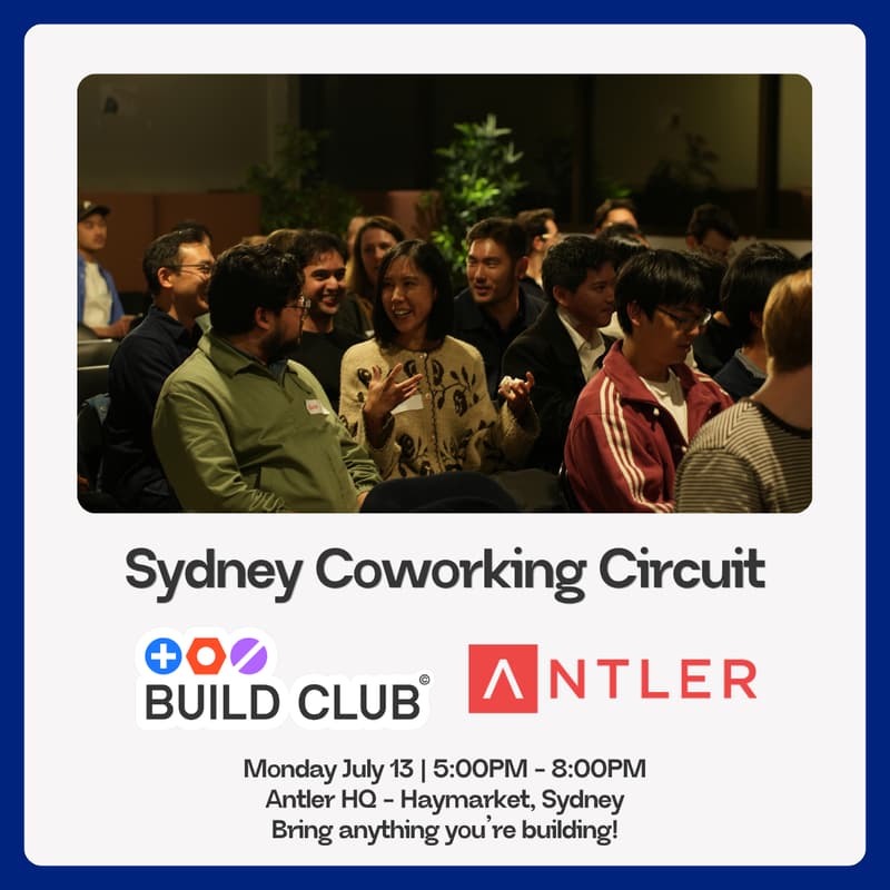 Cover Image for Build Club x Antler - Sydney Coworking Circuit