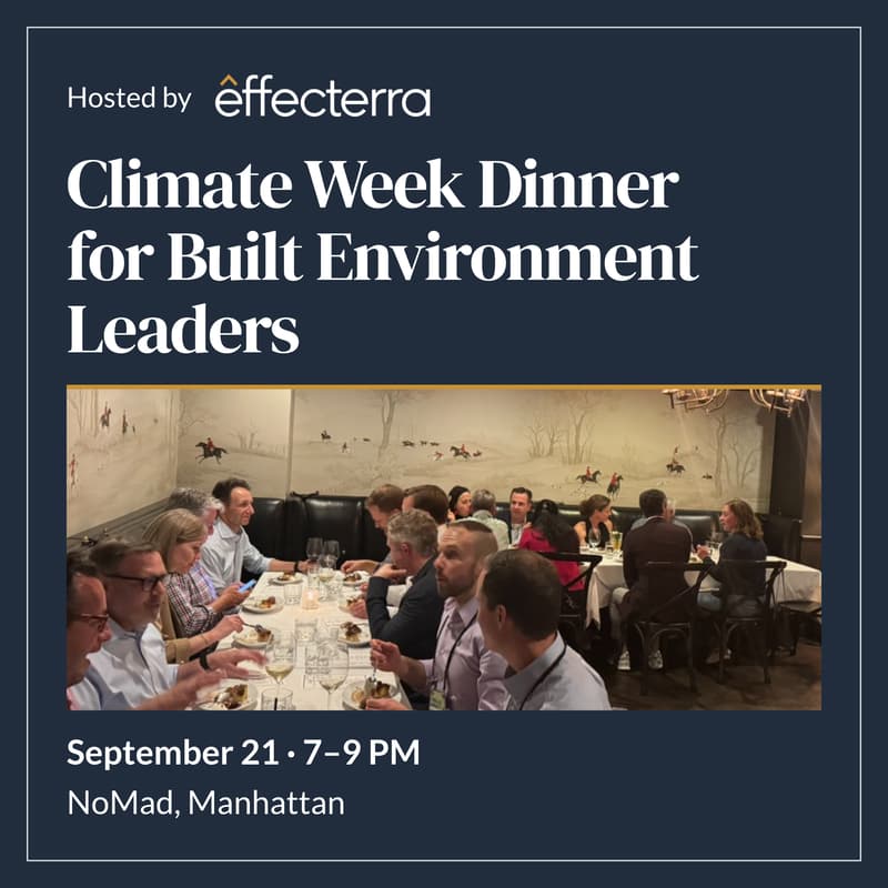 Cover Image for Climate Week Dinner for Built Environment Leaders
