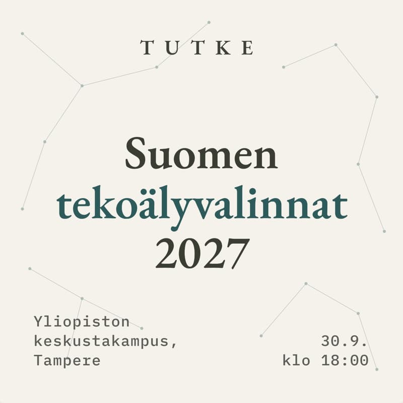 Cover Image for Suomen tekoälyvalinnat 2027 - Tampere